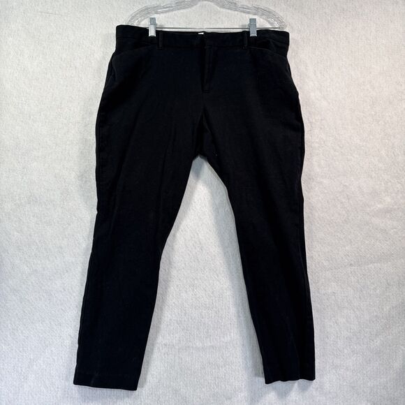 GAP Signature Skinny Ankle Pants Women's size 16 Stretch Career Wear Black - Picture 1 of 7